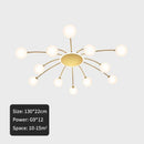 GobekUsa Ball Glass Ceiling Light in Gold for Living Room, Dining, Bedroom by GobekUsa