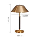 GobekUsa Copper Table Lamp with LED Bulb, Stylish Desk Light for Bedroom & Living Room