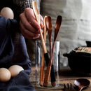 GobekUsa 4PCS Japanese Style Wooden Spoon Set | Versatile Kitchen Tools for Mixing and Serving