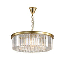 GobekUsa Gold Black Metal LED Pendant Lights with Crystal Suspension and Chain Hangings