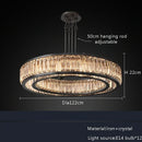 GobekUsa Gold Crystal Ceiling Chandelier LED Light Fixture for Luxury Home Decor