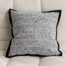 GobekUsa Geometric Jacquard Embroidered Pillow Cover in Modern Minimalist Black and White Style