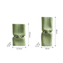 GobekUsa Green Hollow Ceramic Vase for Home Decor and Flower Arrangements