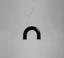 GobekUsa Blue Metal Arch Chandelier Pendant Light - Modern Design for Home Décor