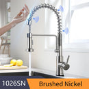 GobekUsa Brush Nickel Sensor Kitchen Faucet | Stainless Steel Smart Induction Tap with Touch Control
