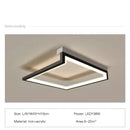 GobekUsa Black Square LED Smart Chandelier for Minimalistic Home Decor