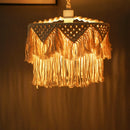 GobekUsa Hemp Rope LED Pendant Lamp with E27 Base for Boho Industrial Farmhouse Decor