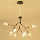 GobekUsa Heracleum Firefly Glass Round Ball Chandelier - Luxury Staircase Dining Room Lighting