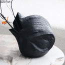 GobekUsa Black Vase Abstract Artwork Flowers Pots Desk Decoration Aesthetic Décor