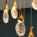 GobekUsa Gourd Shaped Crystal Chandelier for Living Room & Restaurant