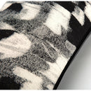 GobekUsa Abstract Monochrome Jacquard Lumbar Pillow Cover for Chic Studio & Home Decor
