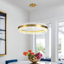 GobekUsa Gold Crystal Chandelier: Modern LED Luxury Lighting for Dining Living Bedroom