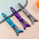 GobekUsa 3-in-1 Stainless Steel Vegetable Peeler Zester with Plastic Handle