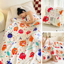 GobekUsa Christmas Flannel Blanket - Soft & Cozy Cartoon Shawl for Home & Office