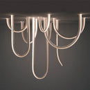 GobekUsa LED U Shape Chandelier Pendant Lamp Dimmable Ceiling Light