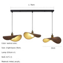 GobekUsa Hat Pendant Light: Retro Minimalist E27 LED Hanging Lamp for Dining Room