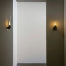 GobekUsa Clear Glass Black Metal Wall Light for Stairs, Aisle, Parlor, Bedroom - 3000K