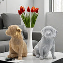 GobekUsa Labrador Resin Dog Statue for Bookshelf and Office Display