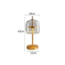 GobekUsa Gold Glass LED Desk Lamp for Modern Luxury Home Decor