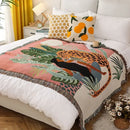 GobekUsa Double-sided Ethnic Tapestry Sofa Blanket