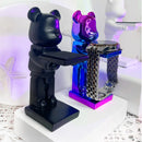 GobekUsa Bear Statue Watch Rack: Smart Watch Display & Storage Stand