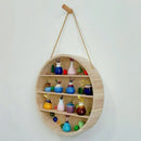 GobekUsa Circular Wooden Frame Toy Storage Rack & Wall Decoration