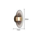 GobekUsa Glass Wall Lamp: Nordic Minimalist LED for Dining, Living, Bedroom