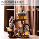 GobekUsa Lazy Kung Fu Tea Set with Magnetic Water-Separating Bowl & Teapot