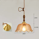 GobekUsa Glass LED Pendant Lamp: Modern Copper Nordic Indoor Lighting for Home, Coffee, Bedroom & Living Room