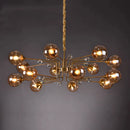 GobekUsa Glass Bubble Chandelier: Luxury LED Glass Ball Suspension Lamp for Living Room, Bedroom, and Shop