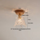 GobekUsa Glass Wood LED Ceiling Lamp for Home Lighting and Decoration
