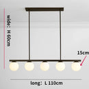 GobekUsa Glass Ball Chandelier LED Hanging Lamp Modern Nordic Style Pendant Light