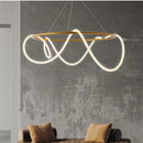 GobekUsa Gold Minimalist LED Pendant Lights for Kitchen Dining Room