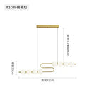 GobekUsa Gold Acrylic LED Ceiling Chandelier for Living Room Bedroom Pendant Lighting