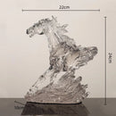 GobekUsa Clear Horse Resin Sculpture Decorative Figurine Home Decoration