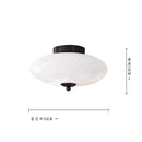 GobekUsa Bauhaus Cream White Glass Ceiling Lamp LED Light