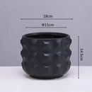 GobekUsa Gold Ceramic Flower Pot Geometry Vase for Succulents and Floral Arrangements