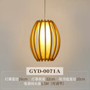 GobekUsa Bamboo Pendant Lamp: Japanese Zen Tea Room Hanging Light for Home Decor