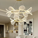 GobekUsa LED Flower Chandelier: Luxury Acrylic Pendant for Modern Living, Bedroom & Kitchen
