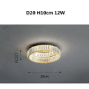 GobekUsa Gold Steel LED Dimmable Ceiling Lights Luxury Crystal Fixture
