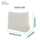 GobekUsa Headboard Wedge Pillow - Triangular Bed Rest Support & Reading Bolster