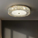 GobekUsa Golden Crystal Ceiling Chandelier: Modern Luxury LED Light Fixture for Living Room