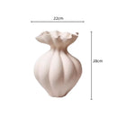 GobekUsa Lace Ceramic Vase for Home Decor Bouquets and Arrangements