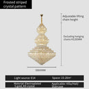 GobekUsa Crystal Chandelier: Luxury High School High-End Living Room Light Fixture