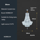 GobekUsa Gold/Chrome K9 Crystal Chandelier for Elegant Home Décor