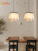 GobekUsa French Design LED E27 Fabric Pendant Lights for Atmosphere Decor in Hotels, Restaurants, and Bars