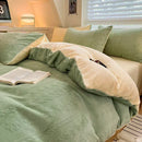 GobekUsa Cozy Milk Fleece Winter Bedding Set - High Density & Skin Friendly