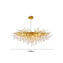 GobekUsa Crystal LED Chandelier: Elegant Modern Luxury Ceiling Lighting for Living Room Decor