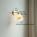 GobekUsa Ceramic LED Wall Lights with Pull Chain Switch for Bathroom Mirror