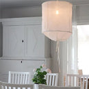 GobekUsa Linen Cloth Pendant Light: Elegant Bohemian Fabric Chandelier for Home, Restaurant, Hotel